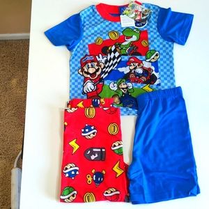 Boys Size 4 3 Piece Super Soft Pajama Set Mario